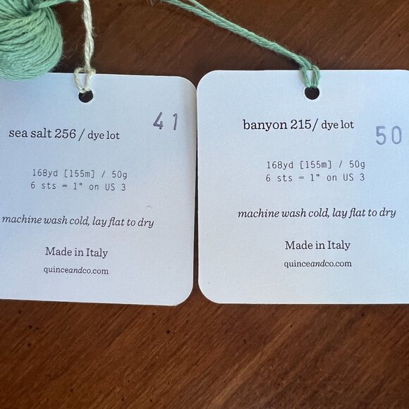 Organic Linen Yarn - four (4) skeins and Pattern - Picture 2 of 6